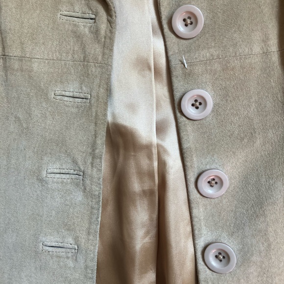 Vintage Bebe light tan suede leather jacket - Picture 3 of 7